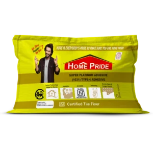 Home Pride 1031 super platinum tile adhesive for stone and heavy-duty tile fixing
