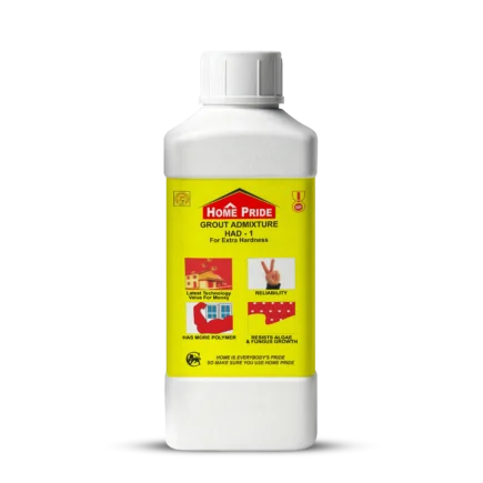 Home Pride Grout Admixture - Polymer Liquid for Water Repellent & Flexible Grout