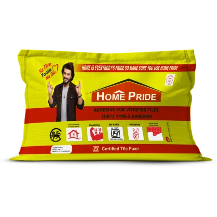 Home Pride 1001 vitrified tile fixing adhesive and tile fixing solution for wall and floor tiles