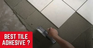 Best tile adhesive being applied for strong and durable floor and wall tile installation