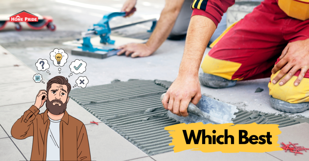 Choosing the right tile adhesive for floor and wall tiles to ensure strong bonding and long-lasting installation