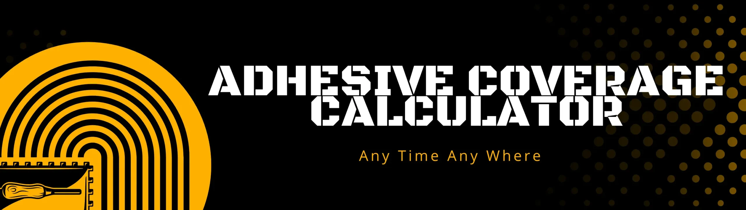 adhesive coverage calculator