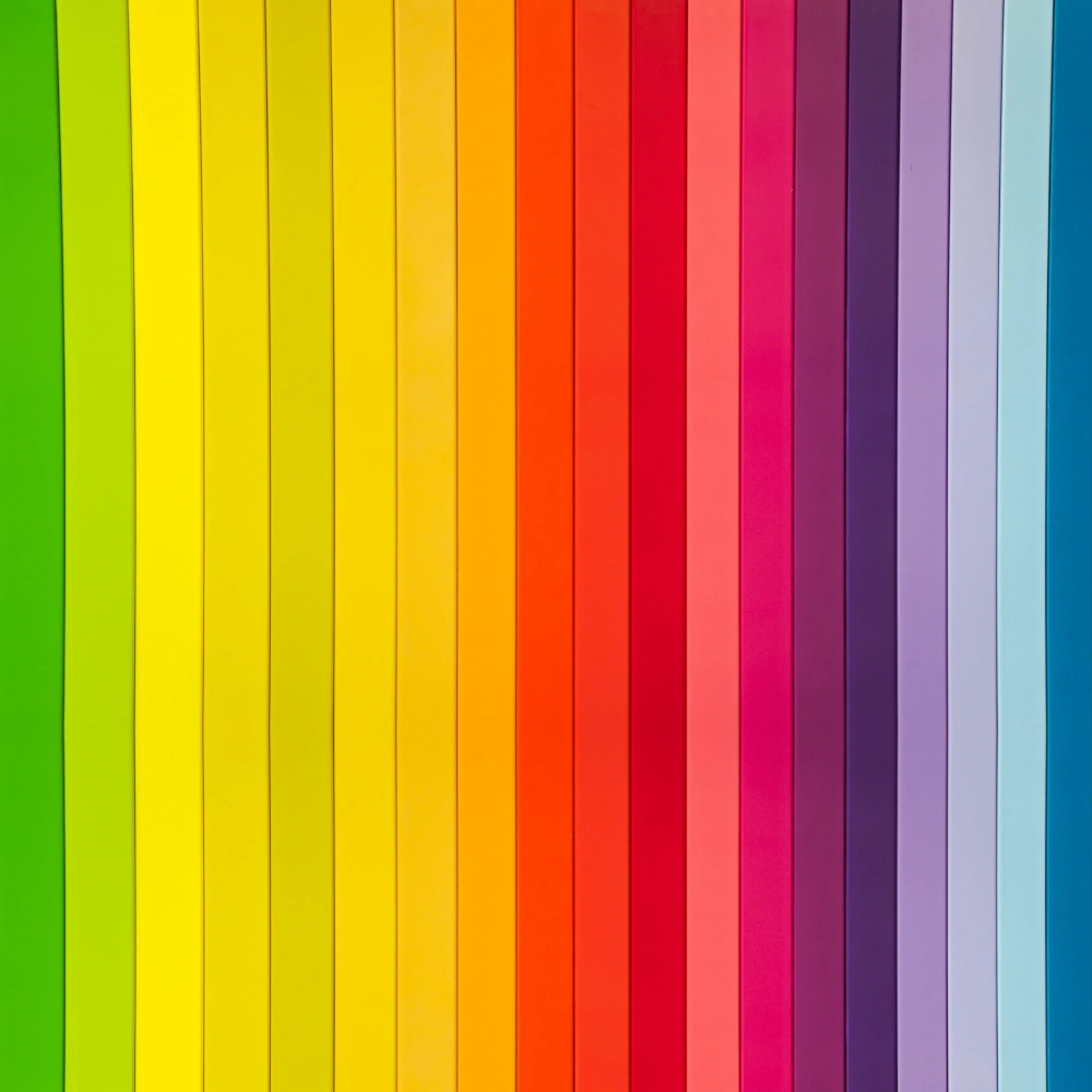 Epoxy colour shade card showing epoxy grout colour options