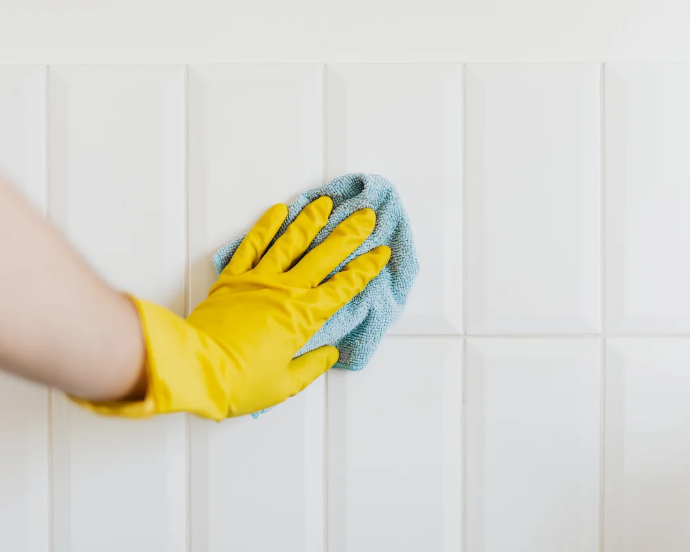 Epoxy remover chemical used to remove hardened epoxy residue from tiles