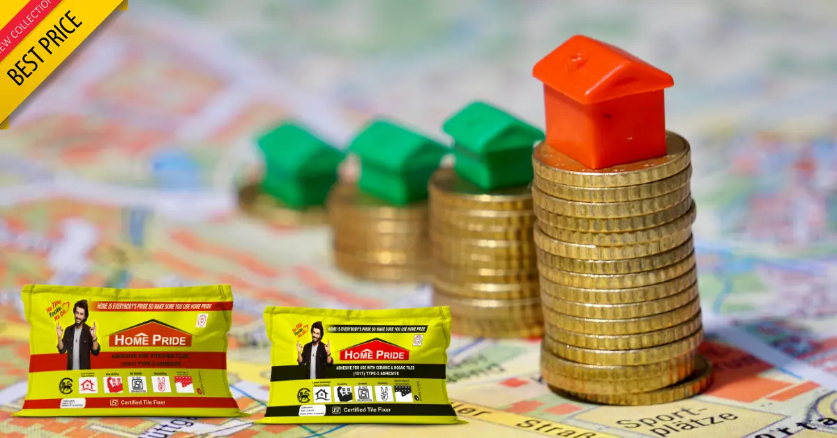 Tile adhesive price in India showing different types of tile adhesive used for floor and wall tile installation