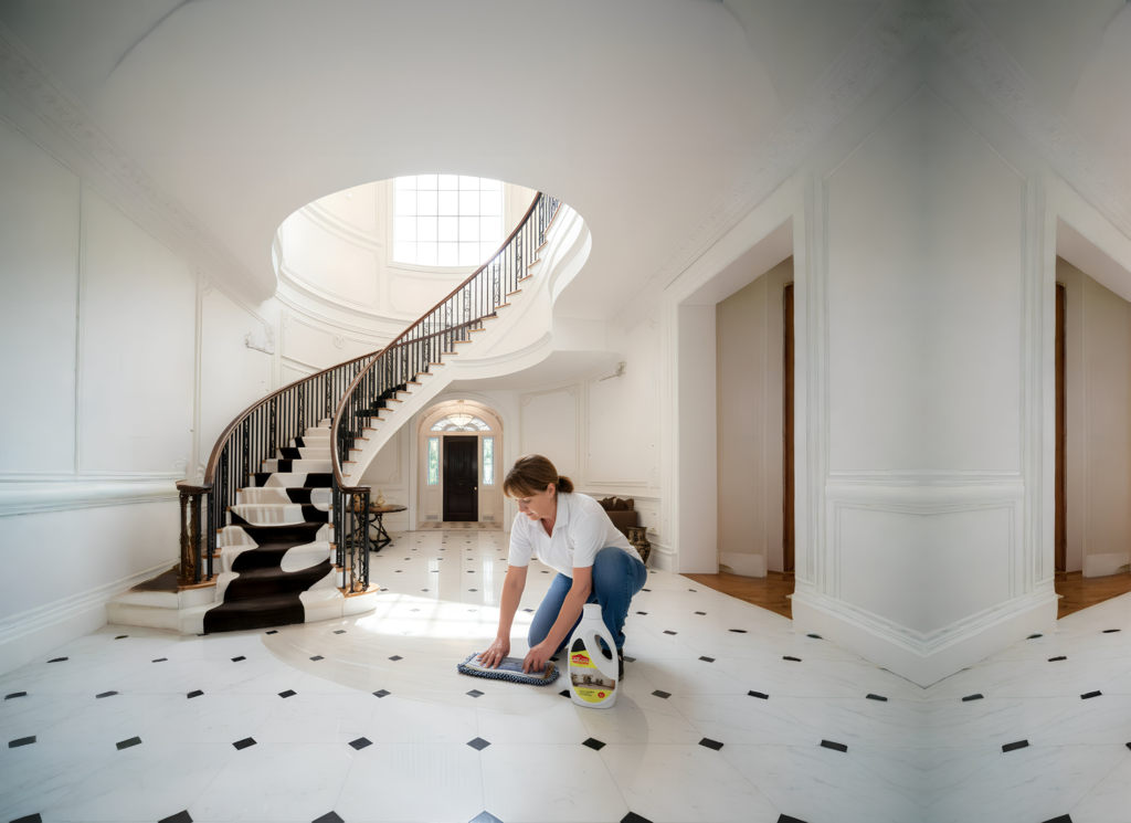 high gloss marble finish using marble polishing powder