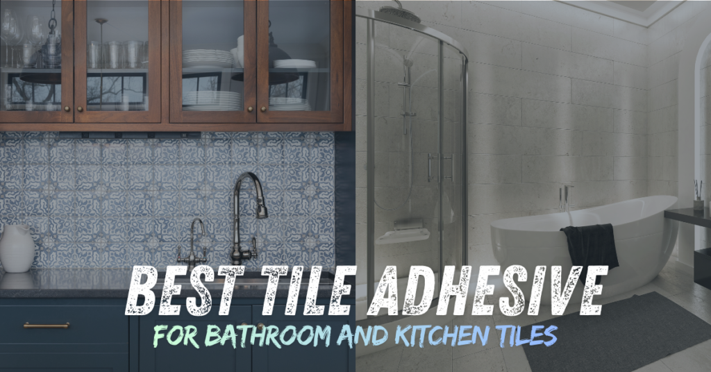 Best tile adhesive being applied for bathroom and kitchen wall and floor tiles