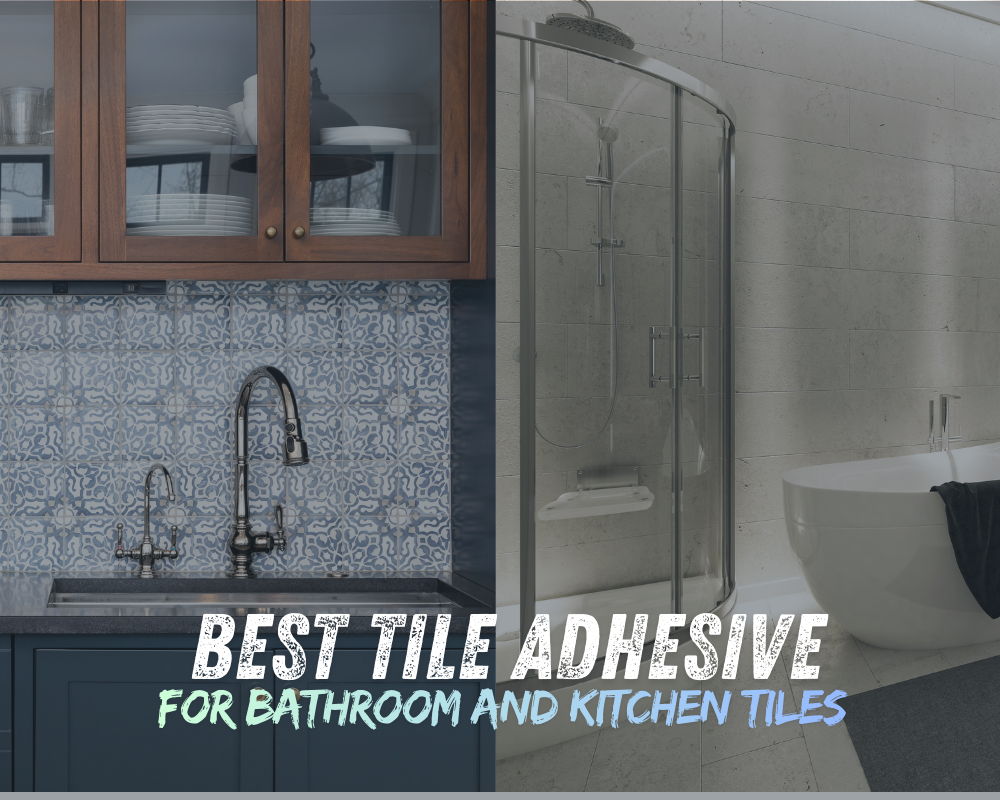Water resistant tile adhesive used for bathroom and kitchen tiles in wet areas