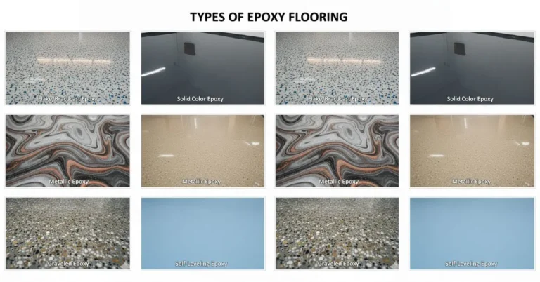 types of epoxy flooring used in India