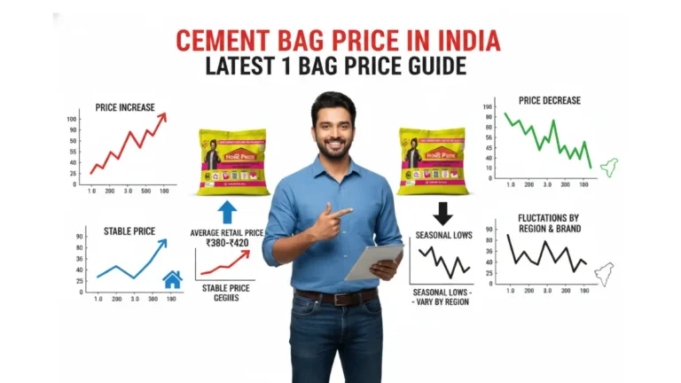 1 bag cement price at construction site