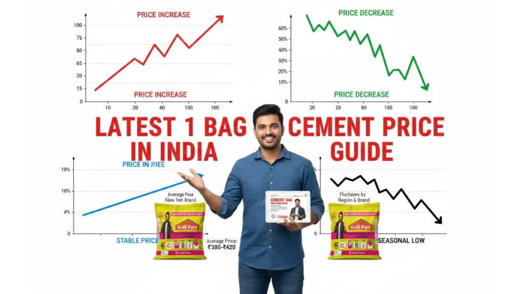 cement bag price in India 50kg bag