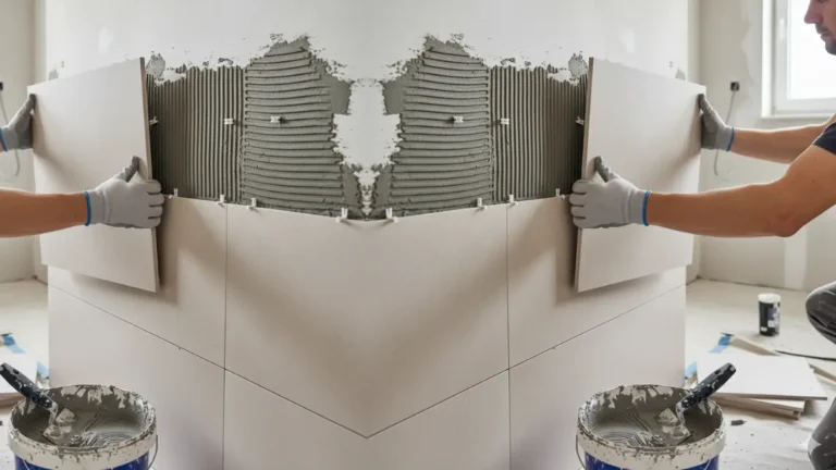 how to apply tile adhesive step by step mixing process