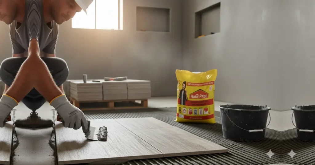 tile adhesive coverage per square meter chart