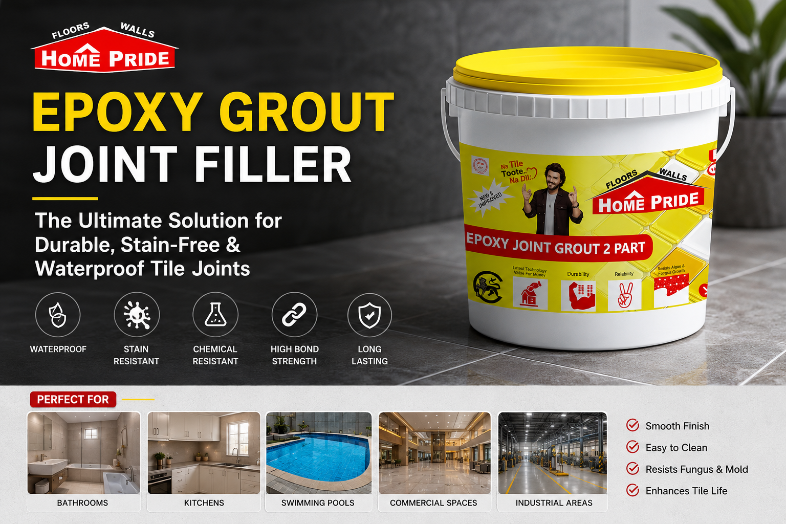 Long Lasting Tile Grout