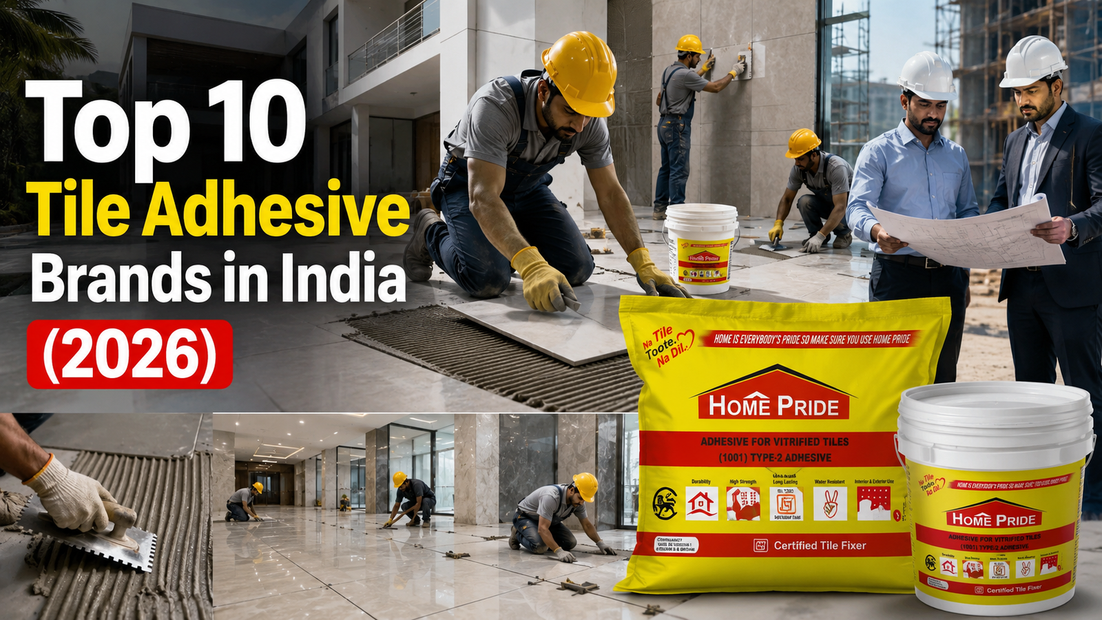Top 10 Tile Adhesive Brands in India (2026)