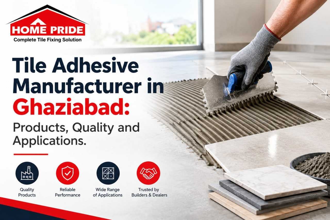 Home Pride tile adhesive products by a Tile Adhesive Manufacturer in Ghaziabad
